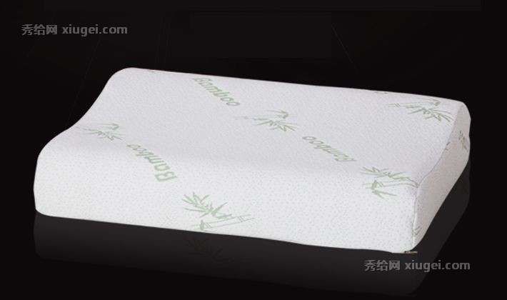 金橡树白色长方形方防螨枕芯，天然乳胶颈椎按摩透气枕头，型号：ZT11