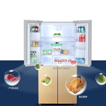TCL四式门冰箱，超大容量家用冷冻箱，超静音运行节能电冰箱