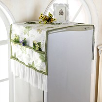 格米诺110111田园冰箱罩，活性印染布艺罩子，冰箱巾多功能挂袋