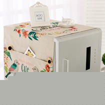 华丽莱棉麻防尘冰箱罩，彩色装饰可水洗冰箱盖布，型号：H1110101