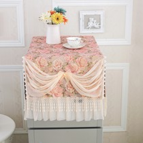 蒂朵欧式简花布艺冰箱罩，时尚提花两用储物防尘盖，型号：7X-BX160