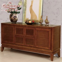 巴厘木语品牌水曲柳东南亚餐边柜，环保8y002A型号双门储物柜