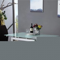 吉徕福钢化玻璃餐桌,现代时尚简约餐桌椅,实用可伸缩,型号P6902XT03