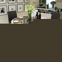 小木屋可调节式现代简约饭桌，圆形方形可变多功能玻璃餐桌组合，型号1116-1