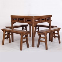 榫卯结构实木餐桌，中式明清八仙桌，善逸鸡翅木方桌cz-18