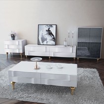 歌蒙牌人造板茶几，989型创意新古典茶几，后现代亮光钢琴烤漆工艺