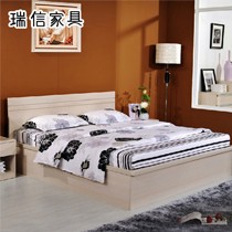 瑞信家具宜家简约拼板床，特殊尺寸气动储物床，小面积户型必备