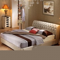 爱乐思·贝琪真皮现代简约双人床,榻榻米完美搭配超强储物床,货号A006