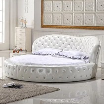 简约现代皮艺双人软床，艺曼世家圆床时尚精美外观，型号: Y275