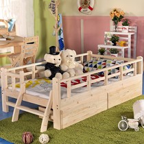 1m香世源单人松木床， 简约现代白漆实木床，型号XSY-ETC儿童床