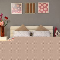 Ilinois home/伊力诺依实木双人床，布艺植绒双人床，可拆洗榉木床