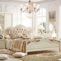 大气奢华浪漫坊家具，欧式实木1.5m床，精致雕花气动高箱床RZ922