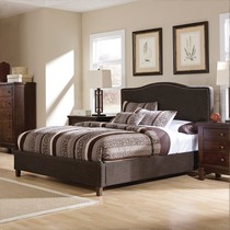 Ashley爱室丽1.5/1.8米软包床，铆钉布艺简约双人床，型号: B600