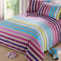 美棉坊纯棉床单，简约现代透气老粗布被单，柔软细腻床单