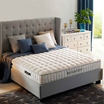 珀兰天然乳胶床垫，天鹅绒面料床垫助睡眠，玫瑰刺绣按摩弹簧床垫