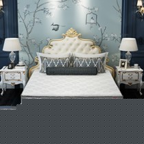 斯林百兰白色方形床垫，独立袋装弹簧乳胶睡垫，梭织面料1.8M席梦思