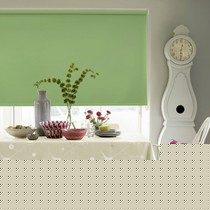 慕安娜现代简约纯色窗帘，穿杆式布艺卷帘，防水阻燃定制窗帘