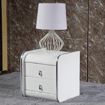 domore别致皮艺田园床头柜，纯色精美亮边多款式卧室床头柜