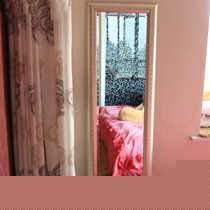 BOLEN/伯仑悬挂式穿衣镜，田园金丝高分子边框，型号: CTF0022