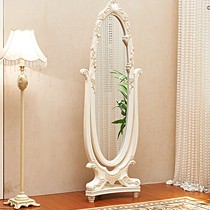 丁满堂精致雕花实木穿衣镜，品质奢华高档全身镜，型号： J2911