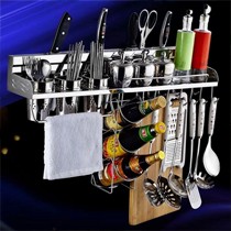 卡贝多功能可移动不锈钢厨房挂架，加宽加厚壁挂架子，型号: 33260