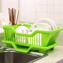 沃之沃厨房碗筷沥水篮，多功能塑料收纳碗架，大号水槽沥水碗碟架