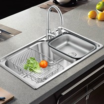 环保拉丝不锈钢洗菜单槽，威尔登多功能水槽，型号: FS907