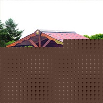 诺卡户外大型犬狗窝，防腐木豪华木质狗窝，庭院防水沥青瓦狗屋