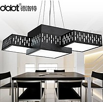 德洛特品牌时尚铁艺吊灯，简约品质创意吊灯，黑白色调，优质生活，型号D5013