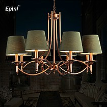 Epinl品牌经典美式铁艺吊灯，喷漆磨砂工艺吊灯，复古风尚，优雅生活，型号M006