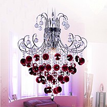 采思高雅暖色吊灯，拉丝垂吊水晶灯饰， 型号：8000