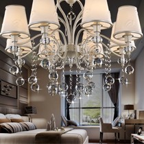 名仕达时尚宜家卧室吊灯,八头K9水晶吊坠玻璃灯罩灯饰,型号MS140405-5C