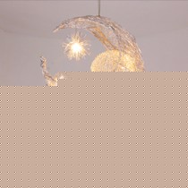 卡居美现代风格儿童卧室吊灯，时尚个性铝丝灯饰，KD8117星月吊灯