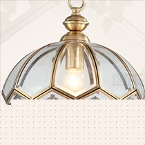 可洛H108-1D环保节能LED餐厅灯，全铜玻璃灯罩宽包边花型吊灯