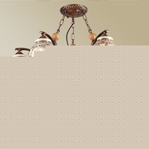 太古合金热弯工艺彩瓷吊灯，陶瓷节能环保客厅灯，型号: 8013