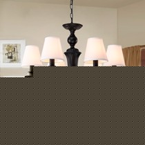 惠特曼复古铁艺烤漆客厅吊灯，热弯工艺吸吊两用吊灯，型号: HD1003