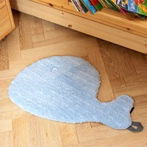 汇嘉纯色羊毛卧室地毯，可爱卡通防滑超细500*1200MM毛毯