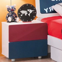 时尚小户型儿童床头柜，现代木质简约收纳储物柜二斗柜，儿童家具星河湾9033