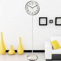 TXL牌创意简约落地钟，GB/T6046-2007型不锈钢落地时钟，12英寸大号金属表盘