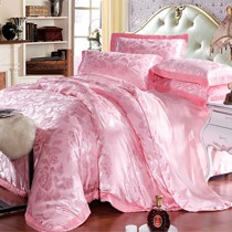 梦巢家居品牌加厚保暖纯棉四件套，高贵典雅的欧式婚庆家纺，货号顶级提花四件套