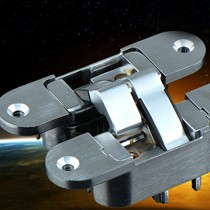 鸿赢HY-003三维可调普通十字门铰链，隐藏式安装耐用不锈钢铰链