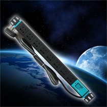 BULL/公牛机柜PDU专用过载保护接线板，8插位360度可旋转固定家用插排