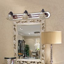 虹朗美式复古镜前灯，led防水防雾玻璃梳妆灯，精美雕花灯饰