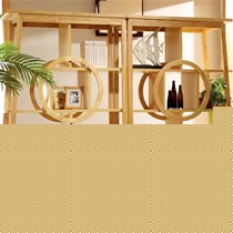 简迪品牌清新自然田园酒柜，简约时尚人造板框架结构组装玄关柜，型号X504