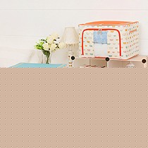 妙爱百纳箱H008牛津布收纳箱，可折叠衣物整理箱，钢架结构内衣盒