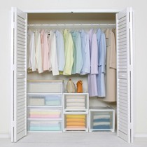 爱丽思方形透明框架收纳箱，抽屉式内柜塑料衣服储物箱，型号：BC-500