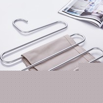 卡贝多色铝合金多用裤架，S型一体多层魔术裤挂，型号：K331