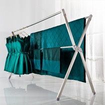 可伸缩X型晒衣架，户外不锈钢落地挂衣杆，华峰HF06-16F折叠晾衣架