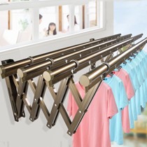 莱洁室外收缩式挂衣架，防腐蚀加宽加厚金属晾衣杆，货号: laijie-hw-08