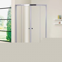 华特美品牌开放式亚克力底座淋浴房，弧扇形钢化玻璃淋浴房，型号601-7 SJSS